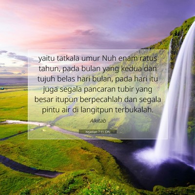 Kejadian 7:11 Ayat Alkitab Dijelaskan