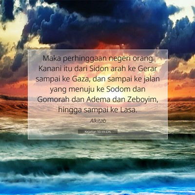 Kejadian 10:19 Ayat Alkitab Dijelaskan