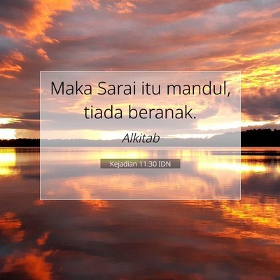Kejadian 11:30 IDN Gambar Ayat Alkitab