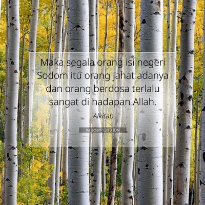 Kejadian 13:13 Ayat Alkitab Dijelaskan