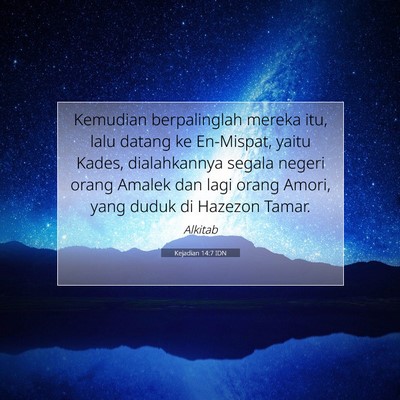 Kejadian 14:7 IDN Gambar Ayat Alkitab