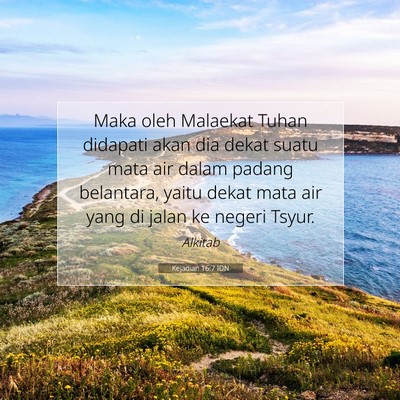 Kejadian 16:7 IDN Gambar Ayat Alkitab