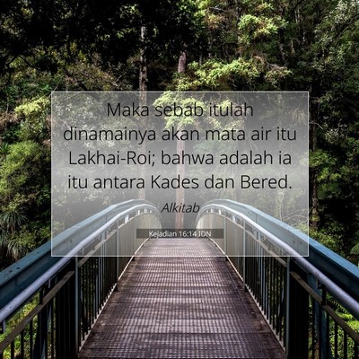 Kejadian 16:14 IDN Gambar Ayat Alkitab