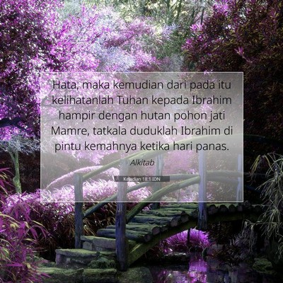 Kejadian 18:1 IDN Gambar Ayat Alkitab
