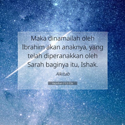 Kejadian 21:3 IDN Gambar Ayat Alkitab