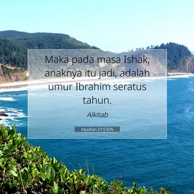 Kejadian 21:5 IDN Gambar Ayat Alkitab