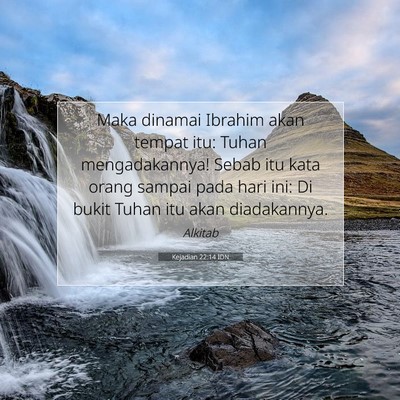 Kejadian 22:14 Ayat Alkitab Dijelaskan