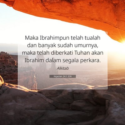 Kejadian 24:1 IDN Gambar Ayat Alkitab
