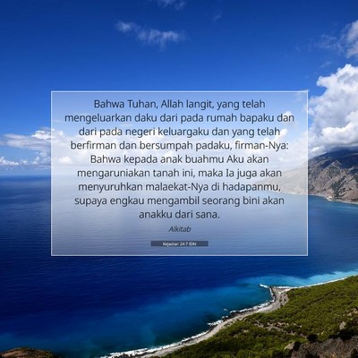Kejadian 24:7 IDN Gambar Ayat Alkitab