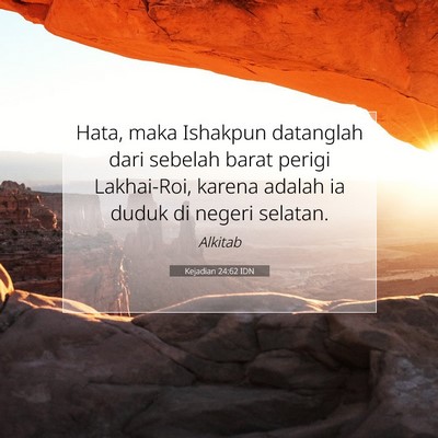 Kejadian 24:62 IDN Gambar Ayat Alkitab