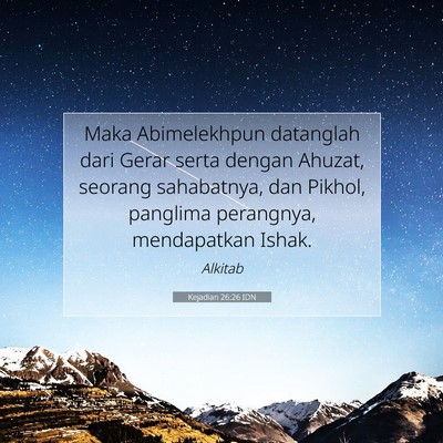 Kejadian 26:26 Ayat Alkitab Dijelaskan