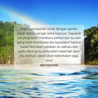Kejadian 27:33 Ayat Alkitab Dijelaskan