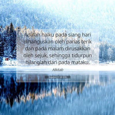 Kejadian 31:40 IDN Gambar Ayat Alkitab