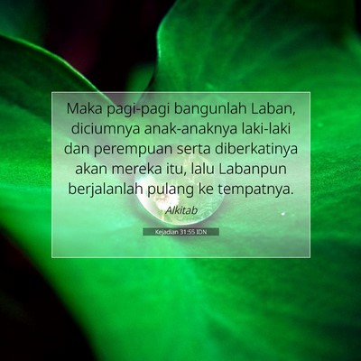 Kejadian 31:55 IDN Gambar Ayat Alkitab