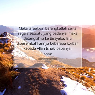 Kejadian 46:1 IDN Gambar Ayat Alkitab