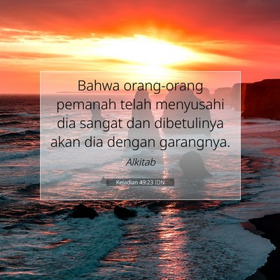 Kejadian 49:23 IDN Gambar Ayat Alkitab