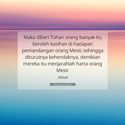 Keluaran 12:36 IDN Gambar Ayat Alkitab
