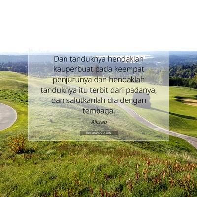 Keluaran 27:2 IDN Gambar Ayat Alkitab