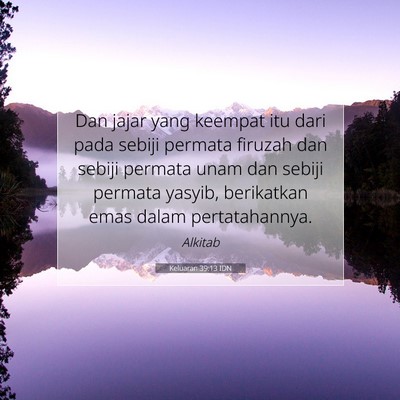 Keluaran 39:13 IDN Gambar Ayat Alkitab