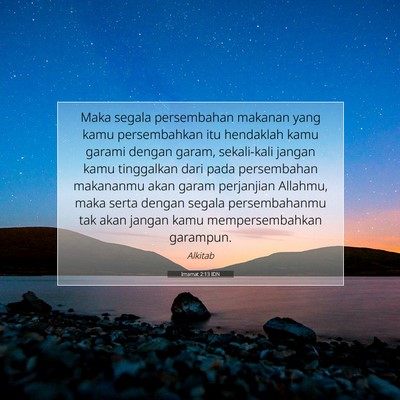 Imamat 2:13 IDN Gambar Ayat Alkitab