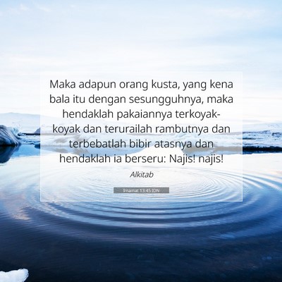 Imamat 13:45 IDN Gambar Ayat Alkitab