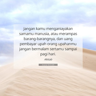 Imamat 19:13 IDN Gambar Ayat Alkitab