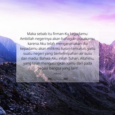 Imamat 20:24 IDN Gambar Ayat Alkitab