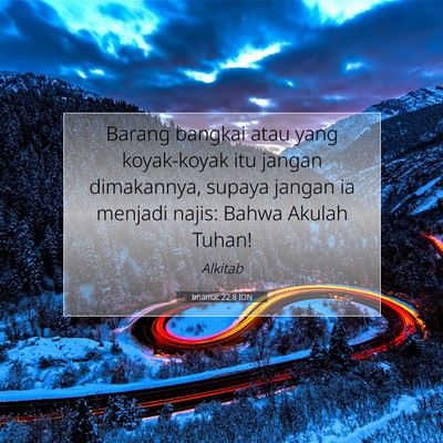 Imamat 22:8 Ayat Alkitab Dijelaskan