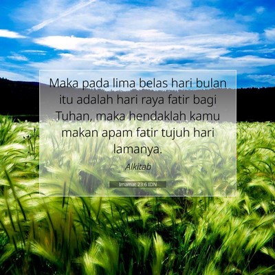 Imamat 23:6 IDN Gambar Ayat Alkitab