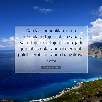 Imamat 25:8 IDN Gambar Ayat Alkitab