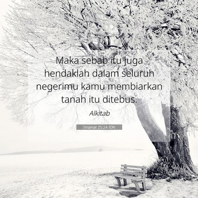 Imamat 25:24 Ayat Alkitab Dijelaskan
