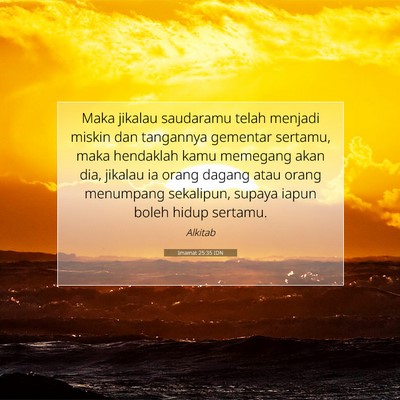 Imamat 25:35 Ayat Alkitab Dijelaskan