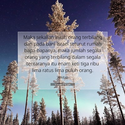 Bilangan 2:32 Ayat Alkitab Dijelaskan