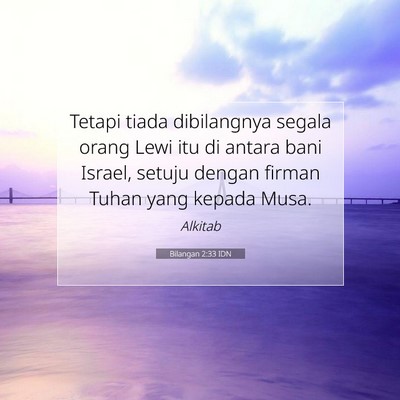 Bilangan 2:33 Ayat Alkitab Dijelaskan