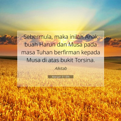 Bilangan 3:1 Ayat Alkitab Dijelaskan