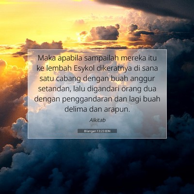 Bilangan 13:23 IDN Gambar Ayat Alkitab