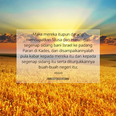 Bilangan 13:26 IDN Gambar Ayat Alkitab