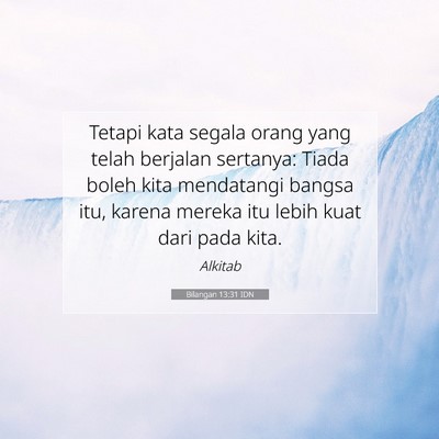 Bilangan 13:31 Ayat Alkitab Dijelaskan