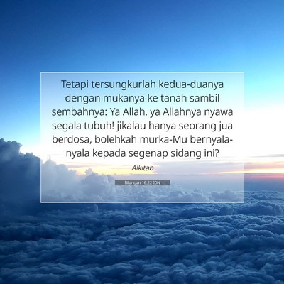 Bilangan 16:22 Ayat Alkitab Dijelaskan