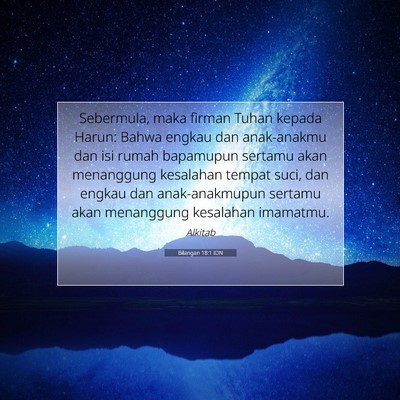 Bilangan 18:1 Ayat Alkitab Dijelaskan