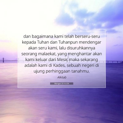 Bilangan 20:16 Ayat Alkitab Dijelaskan