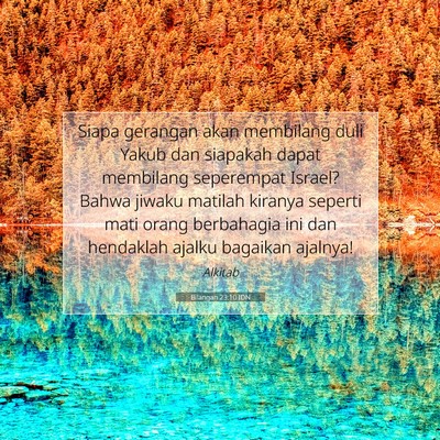 Bilangan 23:10 Ayat Alkitab Dijelaskan