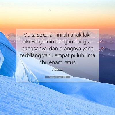Bilangan 26:41 Ayat Alkitab Dijelaskan