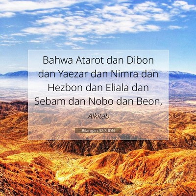 Bilangan 32:3 IDN Gambar Ayat Alkitab