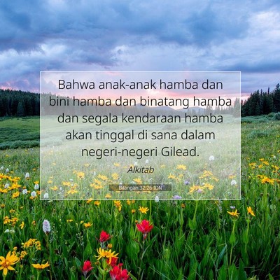 Bilangan 32:26 IDN Gambar Ayat Alkitab