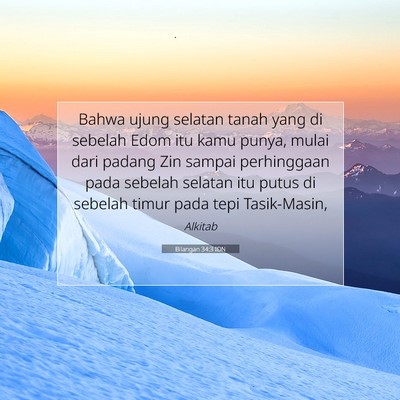 Bilangan 34:3 Ayat Alkitab Dijelaskan