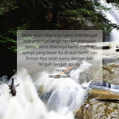Ulangan 4:36 IDN Gambar Ayat Alkitab