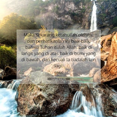 Ulangan 4:39 IDN Gambar Ayat Alkitab