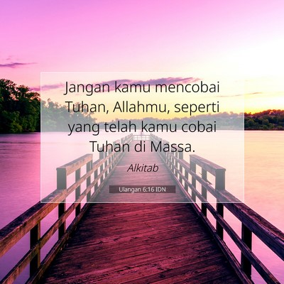 Ulangan 6:16 IDN Gambar Ayat Alkitab