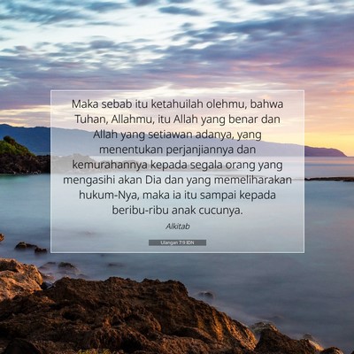 Ulangan 7:9 Ayat Alkitab Dijelaskan
